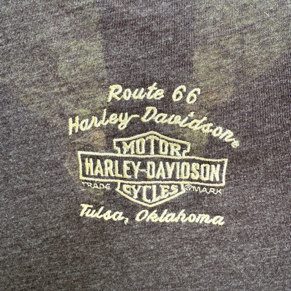 Harley-Davidson Gray and Orange Long Sleeve Tee Women’s - Picture 7 of 10